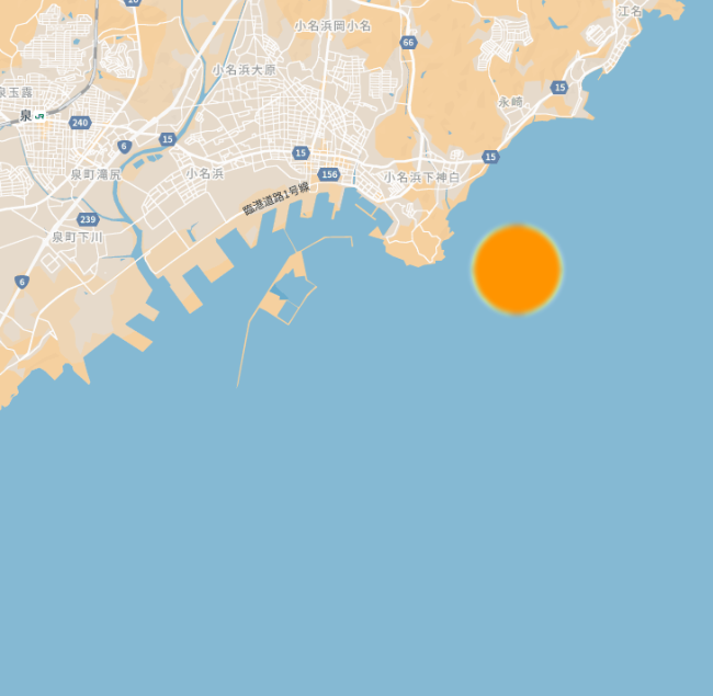 福島県・いわき小名浜沖の海域図