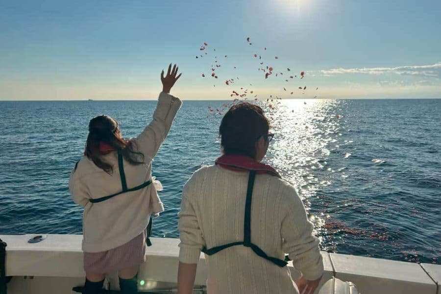 城ヶ島沖の海洋散骨