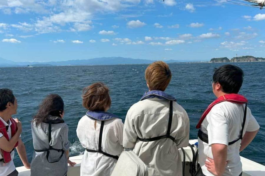 江ノ島沖の海洋散骨
