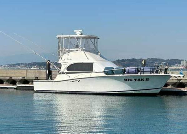 湘南エリアで利用するワイドタイプの中型クルーザー。横幅が広く安定性があり、快適に海洋散骨を行える船