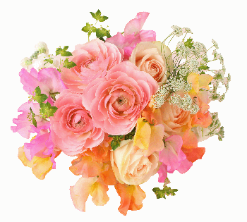 洋花10本でつくる献花用のブーケ