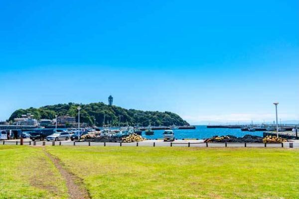 葉山沖の大型船